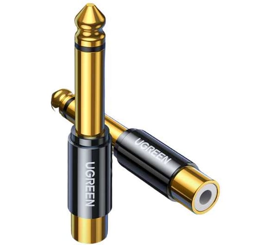 Изображение товара Адаптер Ugreen AV169 80731 6.35mm Male to RCA Female Adapter 80731_