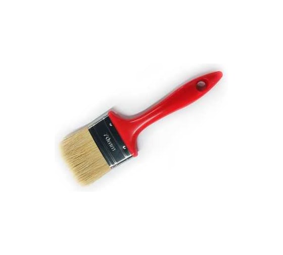 Изображение товара Кисть флейцевая универсальная MAKLER натуральная щетина, для всех типов эмалей/лаков/красок, пластиковая ручка и нержавеющая оправа В70