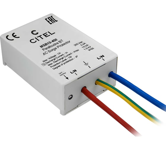 Изображение товара Устройство защиты от импульсных перенапряжений Citel УЗИП тип 2+3 MSB10-400 561201