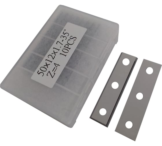 Изображение товара Нож сменный твердосплавный FHONK 50x12x1.7 стандарт HW 35º Z=4 NR (упаковка 10шт) 501217FK08-10