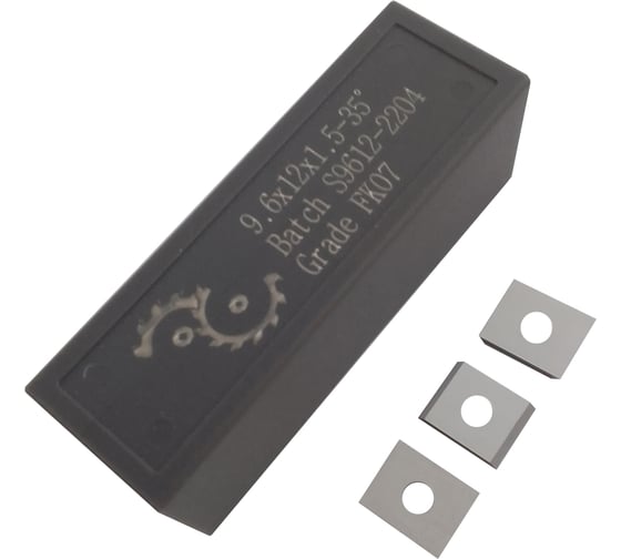 Изображение товара Нож сменный твердосплавный FHONK 9.6x12x1.5 HW 35 Z=2 (упаковка 10шт) 961215FK07-10