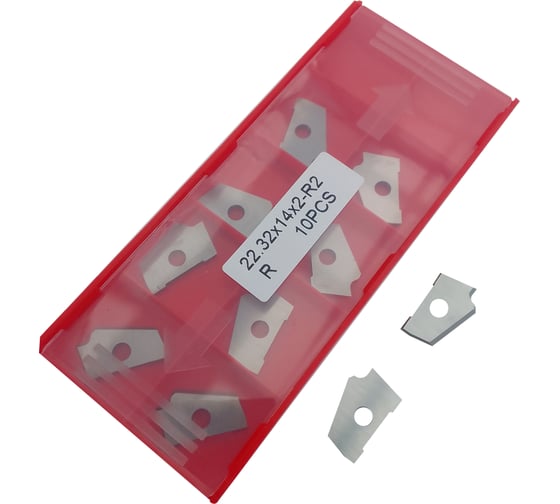 Изображение товара Нож сменный кромочный FHONK 22.3x14x2-R2 HW R (упаковка 10шт) 2231420R2-R-10