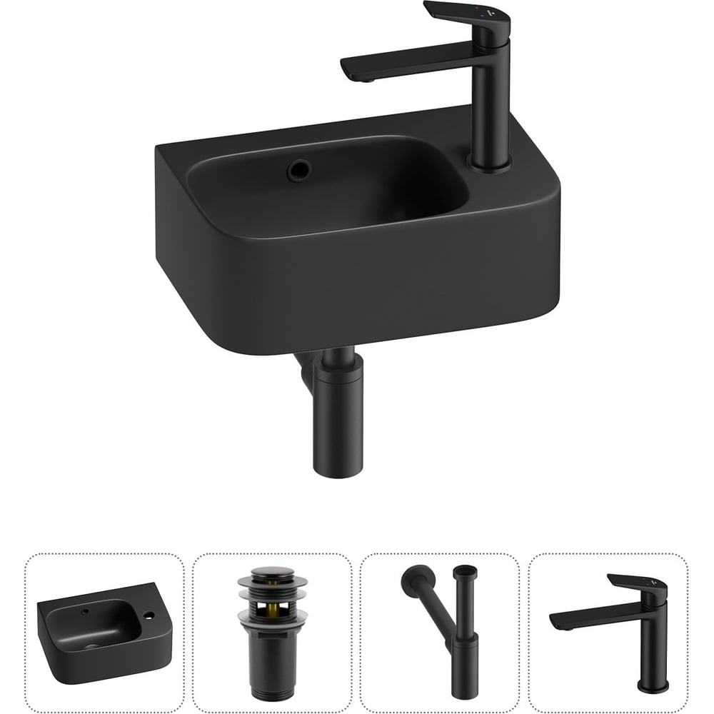 Изображение товара Комплект Wellsee 4 в 1 Lavinia Boho Bathroom Sink накладная/подвесная раковина 37x25 см 20216576R Изображение товара Комплект Wellsee 4 в 1 Lavinia Boho Bathroom Sink накладная/подвесная раковина 37x25 см 20216576R