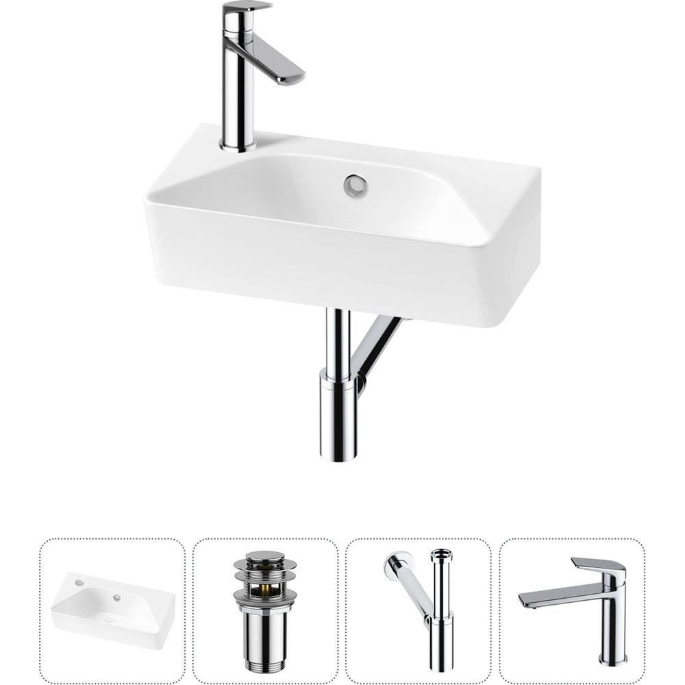 Изображение товара Wellsee Lavinia Boho Bathroom Sink 40x22 см с смесителем 20216449R