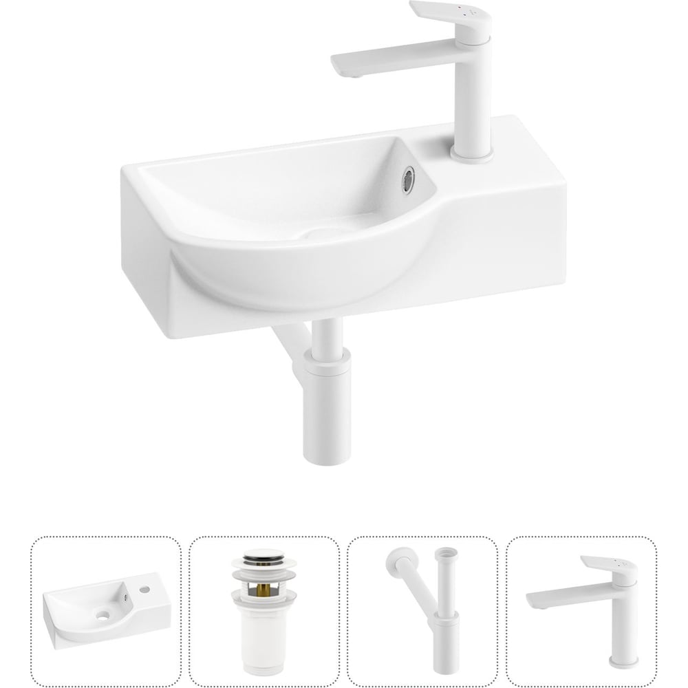 Изображение товара Комплект Wellsee 4 в 1 Lavinia Boho Bathroom Sink 40x23 см