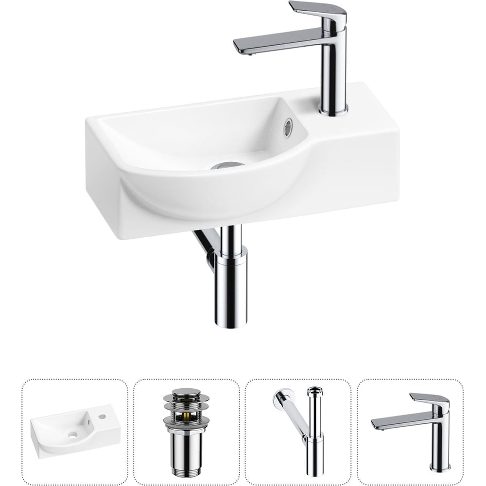 Изображение товара Wellsee 4 в 1 Lavinia Boho Bathroom Sink накладная раковина 40x23 см