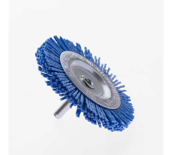 Изображение товара Корщетка дисковая 75 мм хвостовик 6 мм нейлон абразивный 1.4 мм Diamond Industrial DIDSHN75