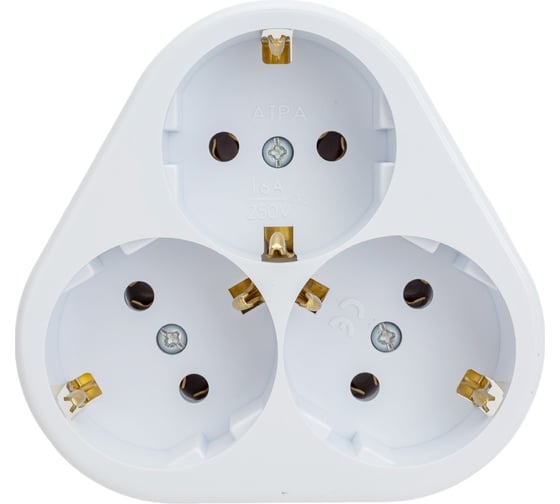 Изображение товара Трехместная розетка SVET РС16-5301 SV0302-0025
