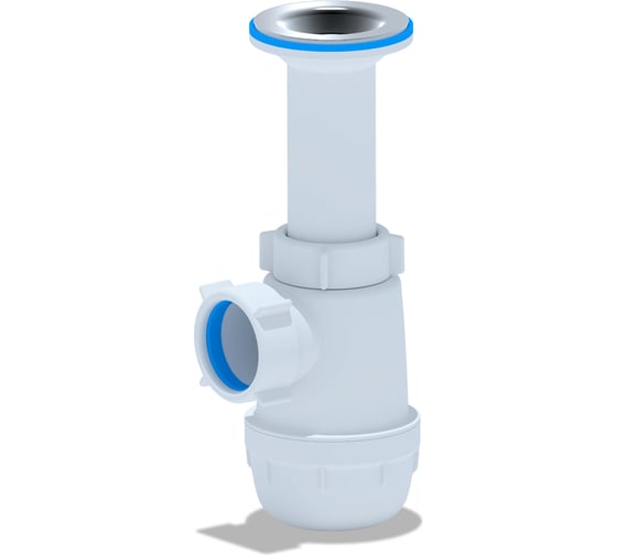 Изображение товара Сифон АНИ Пласт Ани Грот 1 1/2, 40, с переливом мойки A0500