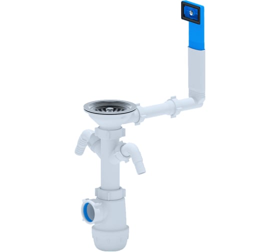 Изображение товара Сифон АНИ Пласт Ани Грот 3 1/2, 40, с переливом мойки A0146