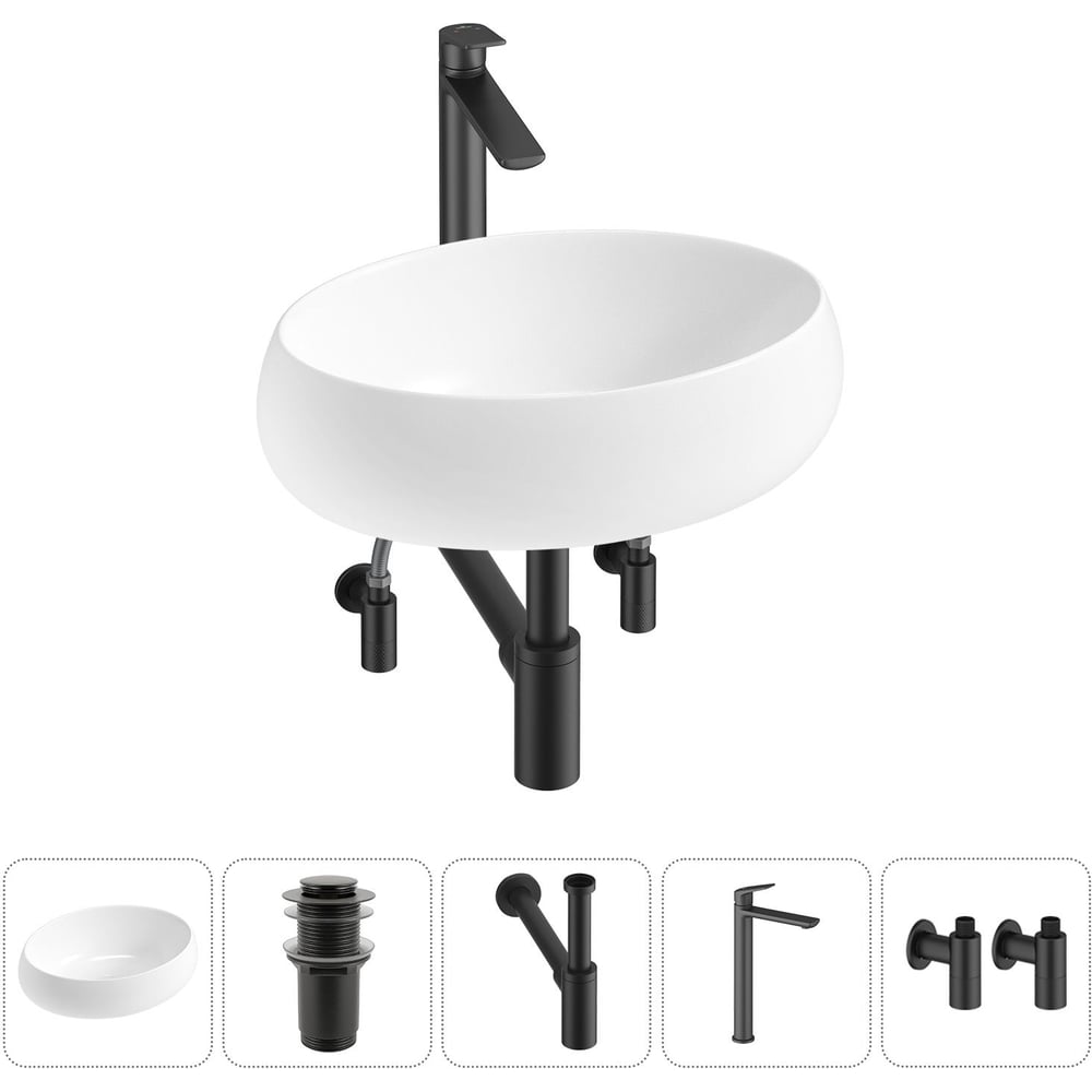 Изображение товара Комплект Wellsee 5 в 1 Lavinia Boho Bathroom Sink 50x36 см