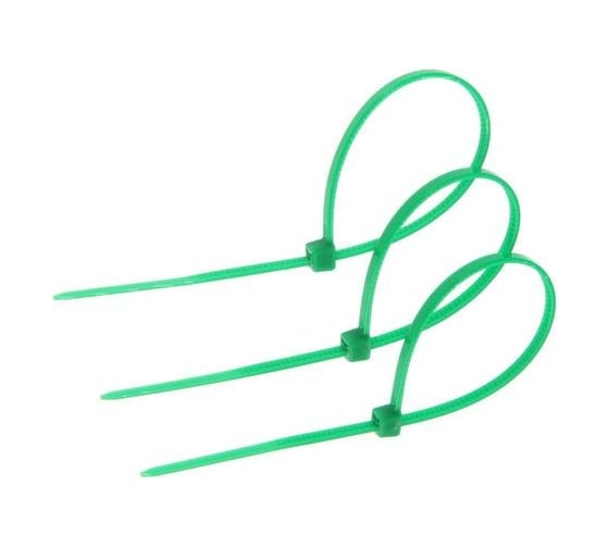 Изображение товара Нейлоновый хомут для стяжки TUNDRA Krep 2.5x150 мм, цвет зеленый, в упаковке 100 шт. 2393893