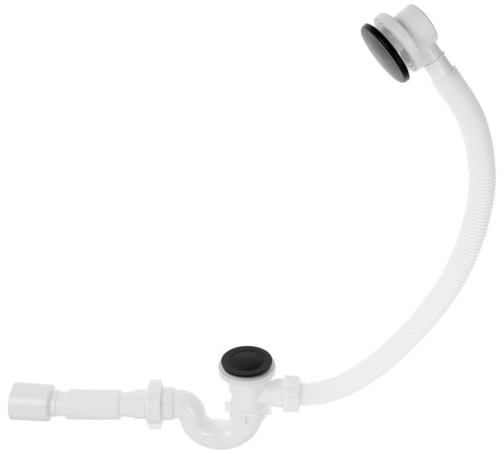 Изображение товара Сифон АНИ Пласт для ванны, клик-клак, с выпуском и переливом EC155BL