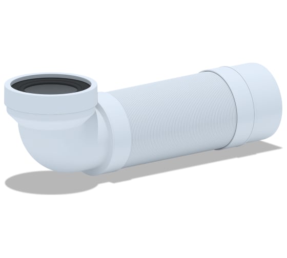 Изображение товара Удлинитель гибкий для унитаза АНИ Пласт выпуск 110 мм, 365-1085мм K732R