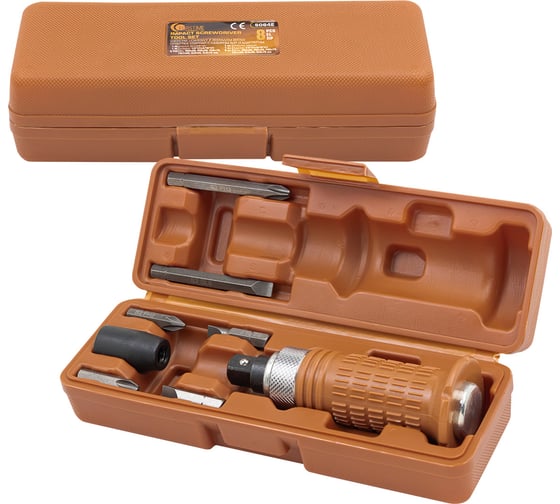 Изображение товара Отвертка ударная FORSTIME с набором бит и адаптером 8 предметов FT-5064E(65450)