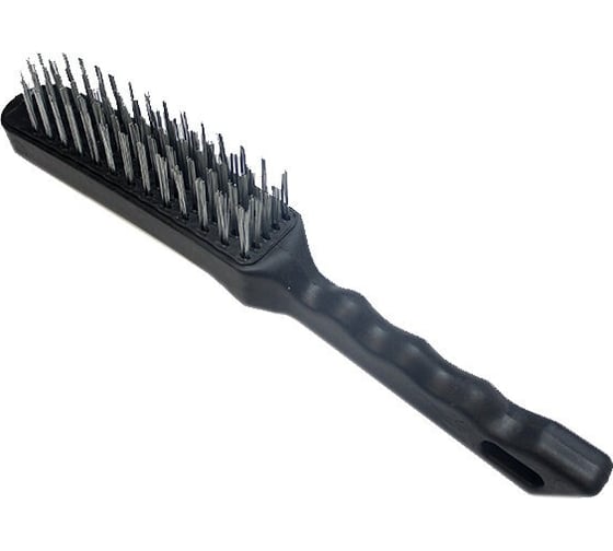 Изображение товара Щетка металлическая ООО ПКФ Сварком 4-х рядная пласт.ручка ДТ k00017856