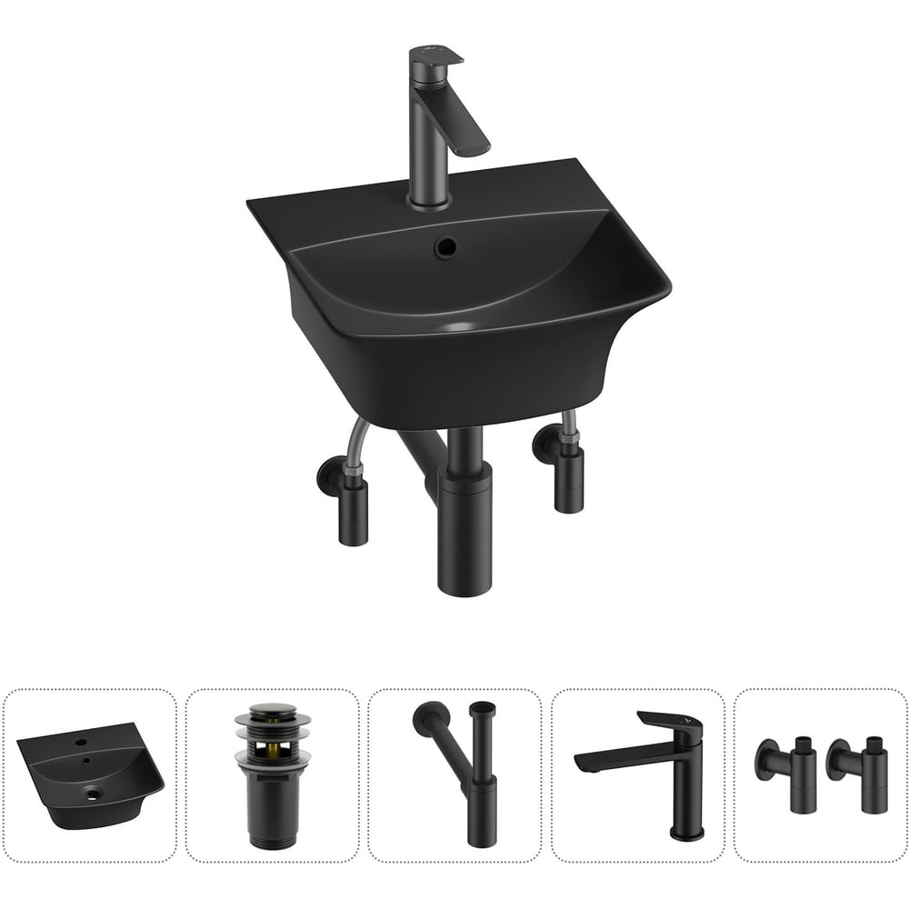 Изображение товара Комплект Wellsee 5 в 1 Lavinia Boho Bathroom Sink 35x36 см