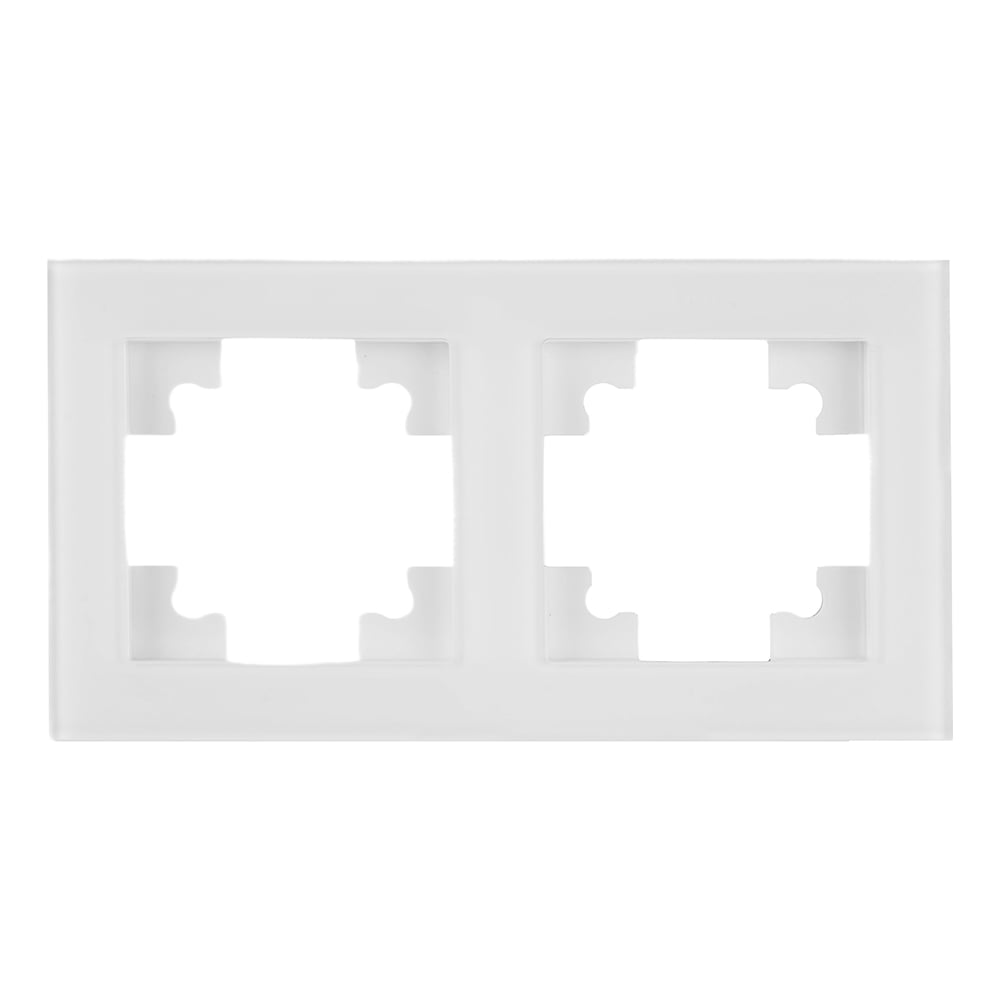 Изображение товара 2-местная рамка STEKKER GFR00-7002-01, белая, серия Катрин