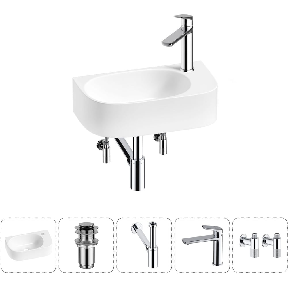 Изображение товара Комплект Wellsee 5 в 1 Lavinia Boho Bathroom Sink 40x22 см