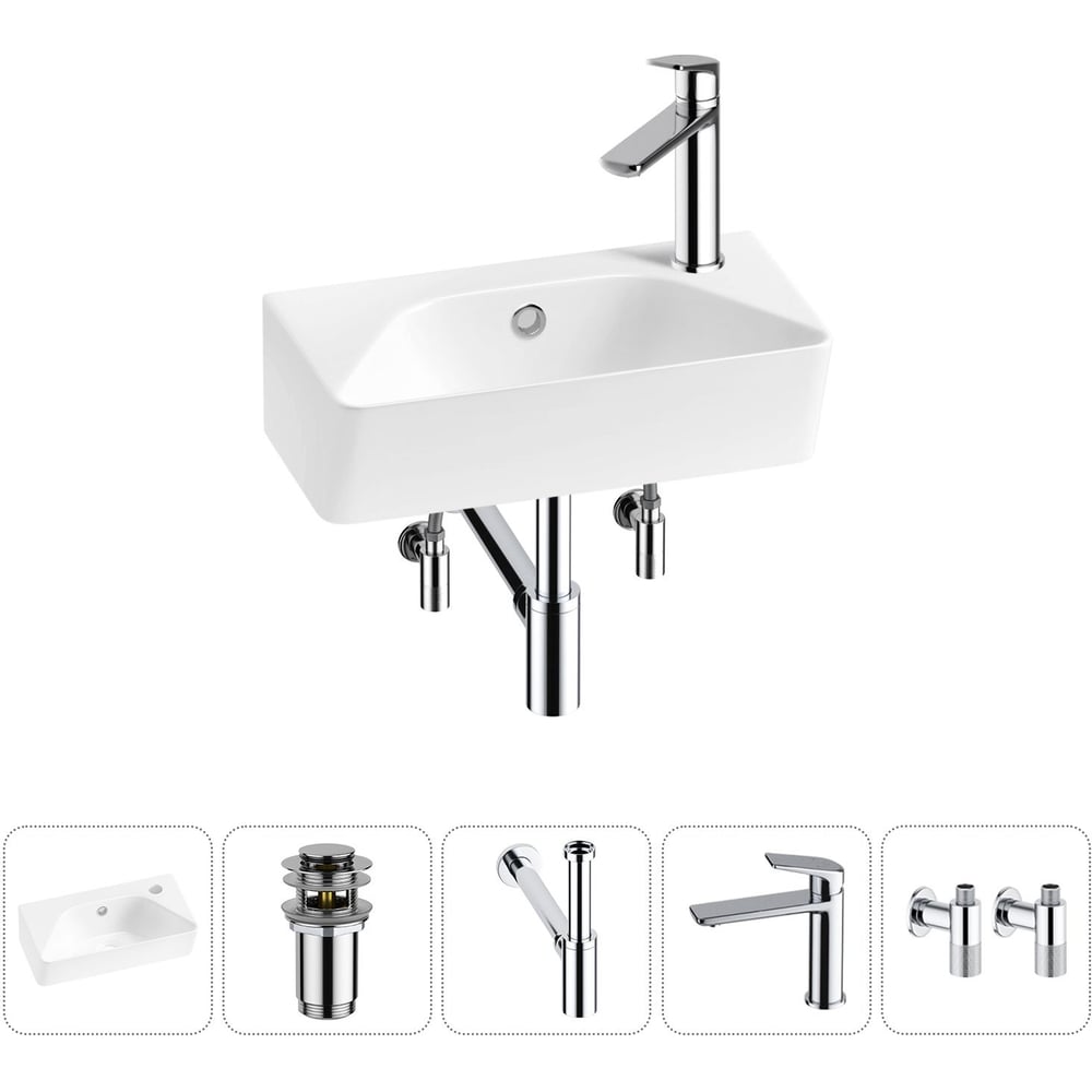 Изображение товара Комплект Wellsee 5 в 1 Lavinia Boho Bathroom Sink 40x22 см