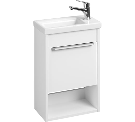Изображение товара Тумба под раковину AQUATON Хоуп 40, 1 створка, белый матовый, 1A287101HP2B0