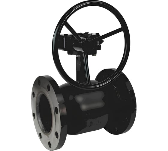 Изображение товара Кран шаровой стальной BROEN Ballomax Ду300, Ру16, фланцевый, редуктор КШТ 61.103.300.Р.16 007-6979