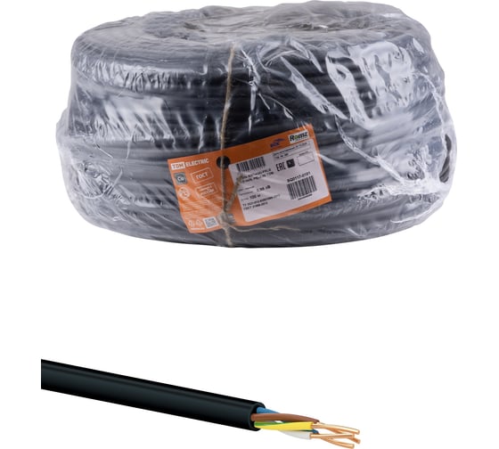 Изображение товара Кабель TDM ELECTRIC ВВГнгА-FRLS 3х1,5 окN, PE-0,66 ГОСТ 100м SQ0117-0191