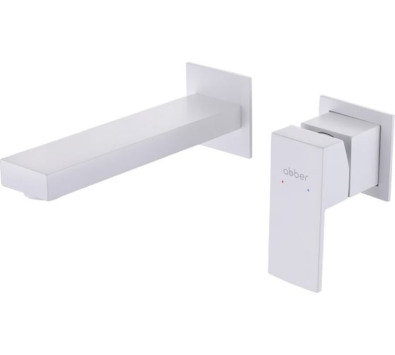 Изображение товара Смеситель для раковины ABBER Daheim скрытого монтажа, белый матовый AF8212W