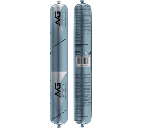 Изображение товара Герметик полиуретановый AVG универсальный, серый 600 мл, 800г полиуретановый серый