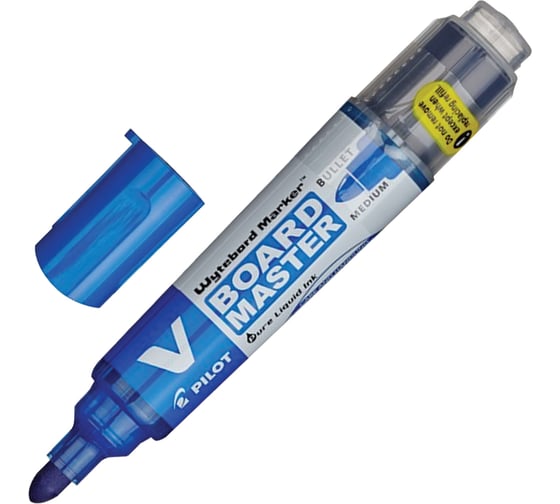 Изображение товара Маркер для доски ОФИСМАГ Pilot V-BOARD Master, Синий, круглый наконечник, 4 мм, Wbma-vbm-m 150834