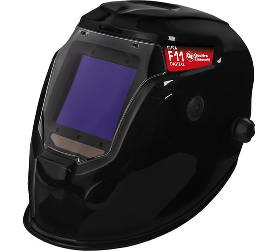 Изображение товара Маска сварочная QUATTRO ELEMENTI ULTRA F11 DIGITAL Хамелеон (98x87мм,синергия,градиент,реал колор,память,2ЖК,5дат) 922-067