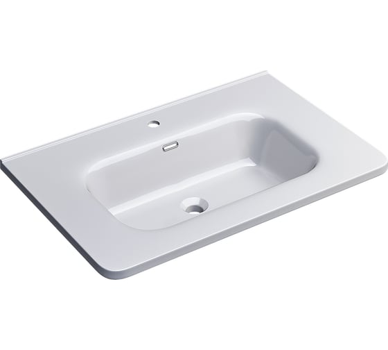 Изображение товара Раковина керамическая для ванной uperwood Monica 70 см, белая глянцевая RMonica70wg