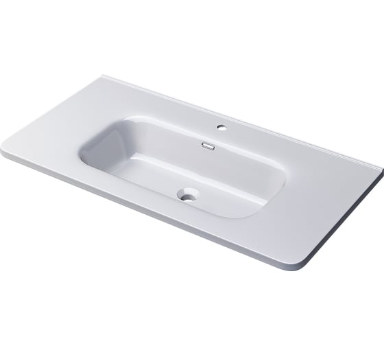 Изображение товара Раковина керамическая для ванной uperwood Monica 90 см, белая глянцевая RMonica90wg