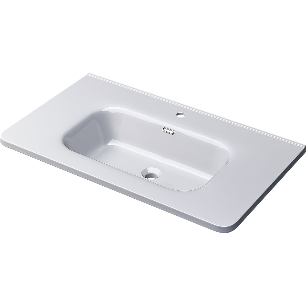 Изображение товара Керамическая раковина для ванной Uperwood Monica 80 см белая глянцевая