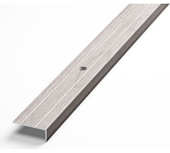 Изображение товара Порог угловой алюминиевый декоративный (24х10 мм, 0,9 м, Ясень белый) ЛУКА УТ000024615