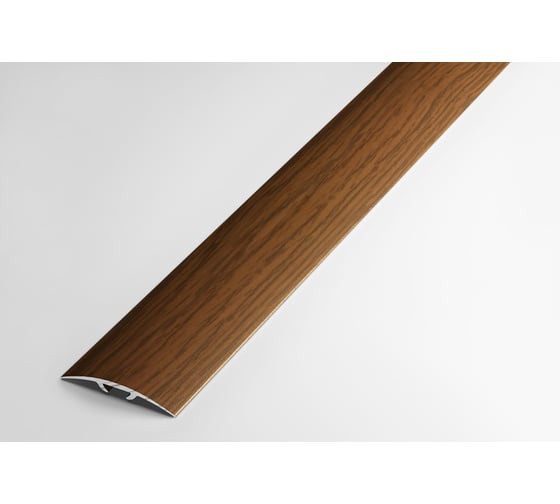 Изображение товара Порог прямой скрытый алюминиевый декоративный (35 мм, 1,8 м, Дуб темный) ЛУКА 00000002350