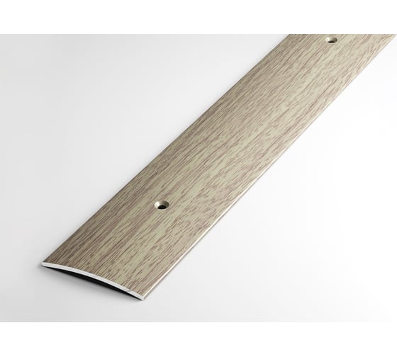 Изображение товара Порог прямой алюминиевый декоративный (44,5 мм, 1,8 м, Дуб беленый) ЛУКА УТ000000150