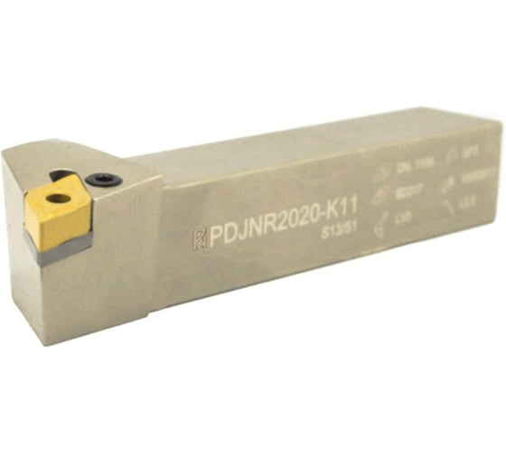 Изображение товара Резец проходной с мех. креп. ромбической пл-ны 20 х 20 х 125 PDJNR 2020 К11 Русский Инструмент ri.429.12
