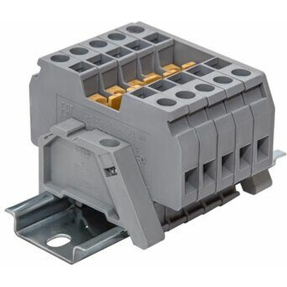 Изображение товара Блок наборных зажимов СПб УПП-5 БЗН27-6И40-05 5 пар 0.5-10 мм² серый