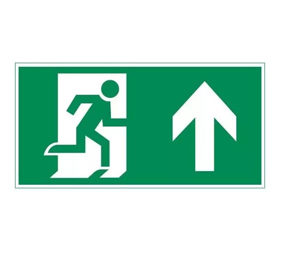 Изображение товара Пиктограмма VARTON Vault SST Выход вверх 200x400мм V4-EM-00.2040.ADV-0006