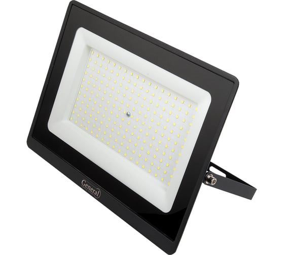 Изображение товара Светодиодный уличный прожектор General Lighting Systems 321*220*27мм, General GTAB-200BT-IP65-6500, 200Вт, 6500К, 18000Лм, металл 403382