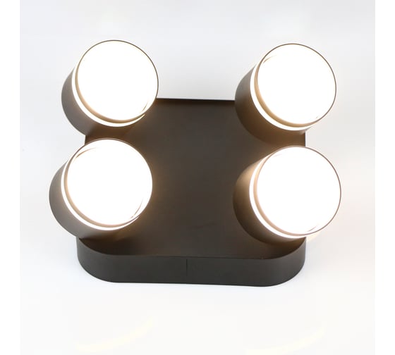 Изображение товара Светильник General Lighting Systems спот, на основании, накладной, 220*220*95мм, серия Вихрь, General GWL-4GX53-M-IP20 662024