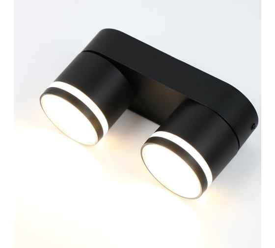 Изображение товара Светильник General Lighting Systems спот, на основании, накладной, двойной, 80*220*82*95мм, серия Вихрь, General GWL-2GX53-M- 662020