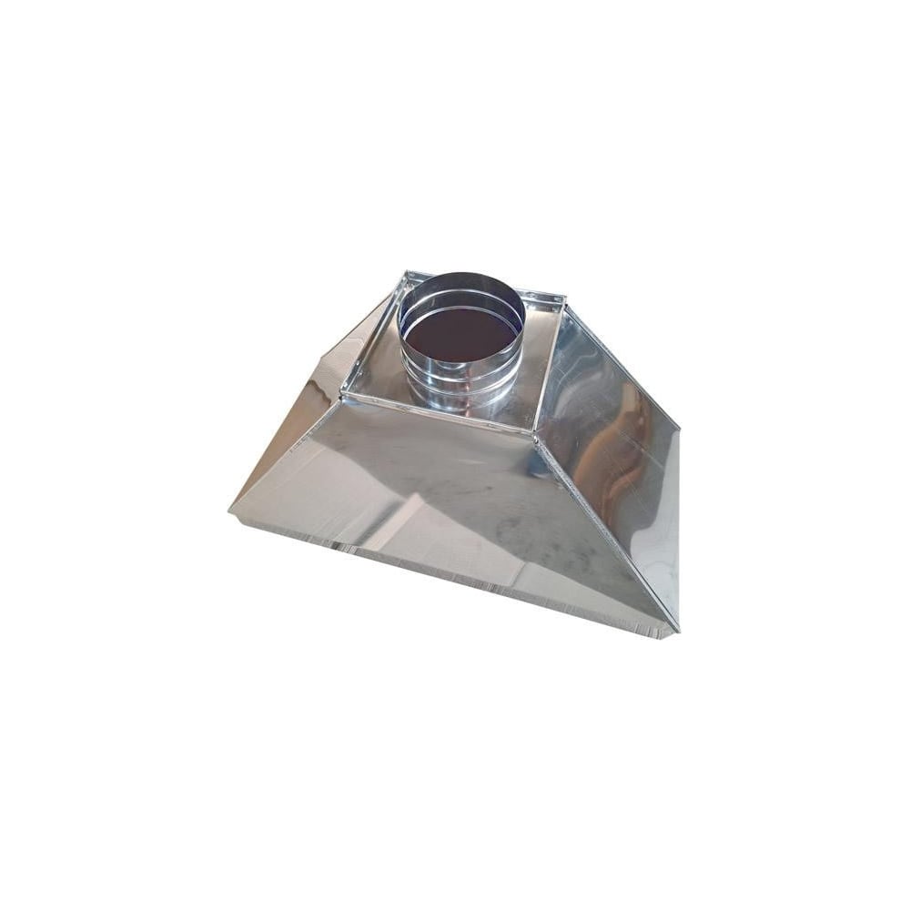 Изображение товара Зонт вытяжной прямоугольного сечения ВЕНТЕКА тип 2, 1000x500-500-100/200x200/Ф100-80, лист.нерж. AISI 304, 0.70, отбортовка 180-7990000011812