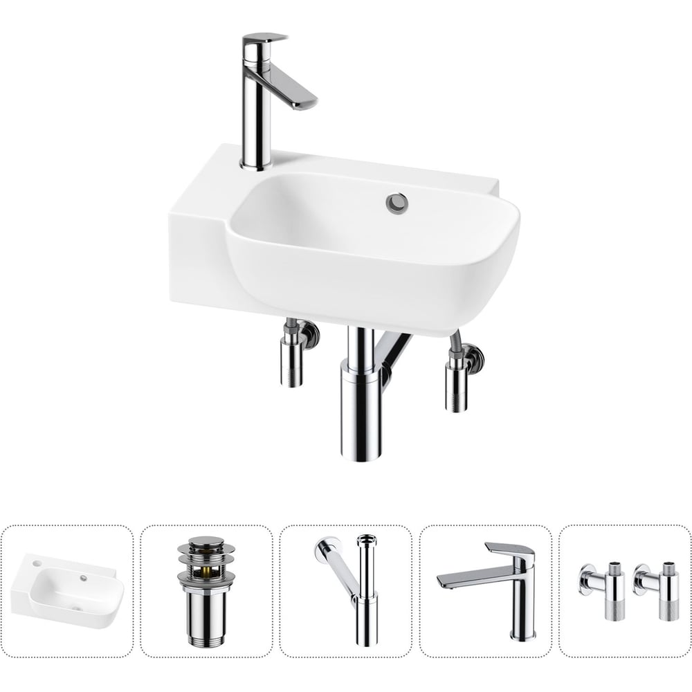 Изображение товара Комплект Wellsee 5 в 1 Lavinia Boho Bathroom Sink 40x24 см