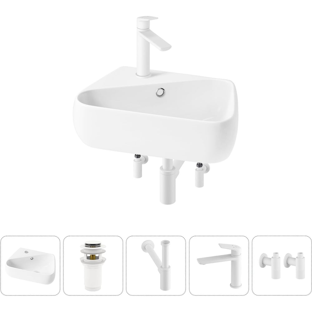 Изображение товара Комплект Wellsee 5 в 1 Lavinia Boho Bathroom Sink 44x27 см