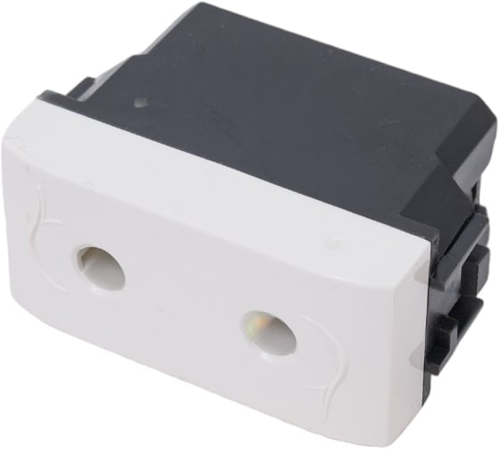 Изображение товара Электрическая розетка DKC, белая, 1 модуль 1шт 76491B 24587