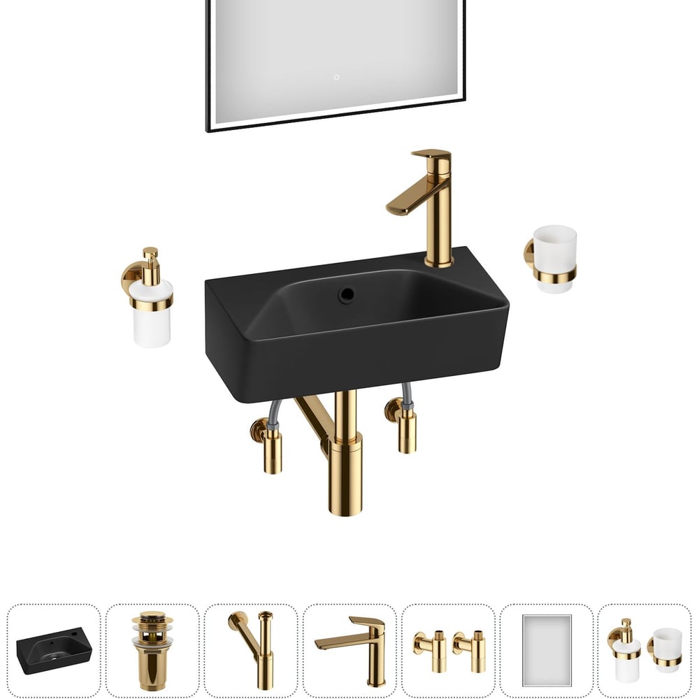 Изображение товара Wellsee Lavinia Boho: накладная/подвесная раковина 40x22 см