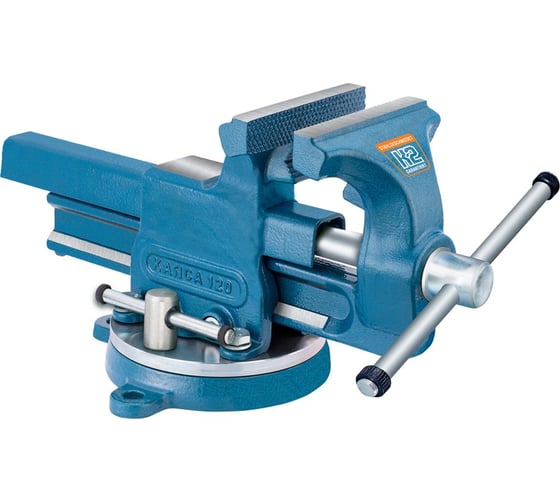 Изображение товара Тиски слесарные поворотные 180 мм K2, с трубными губками, KANCA 602053001801