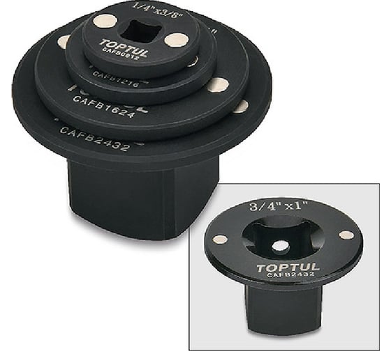 Изображение товара Набор переходников магнитных TOPTUL 1/4-1, 4 предмета GAAR0404